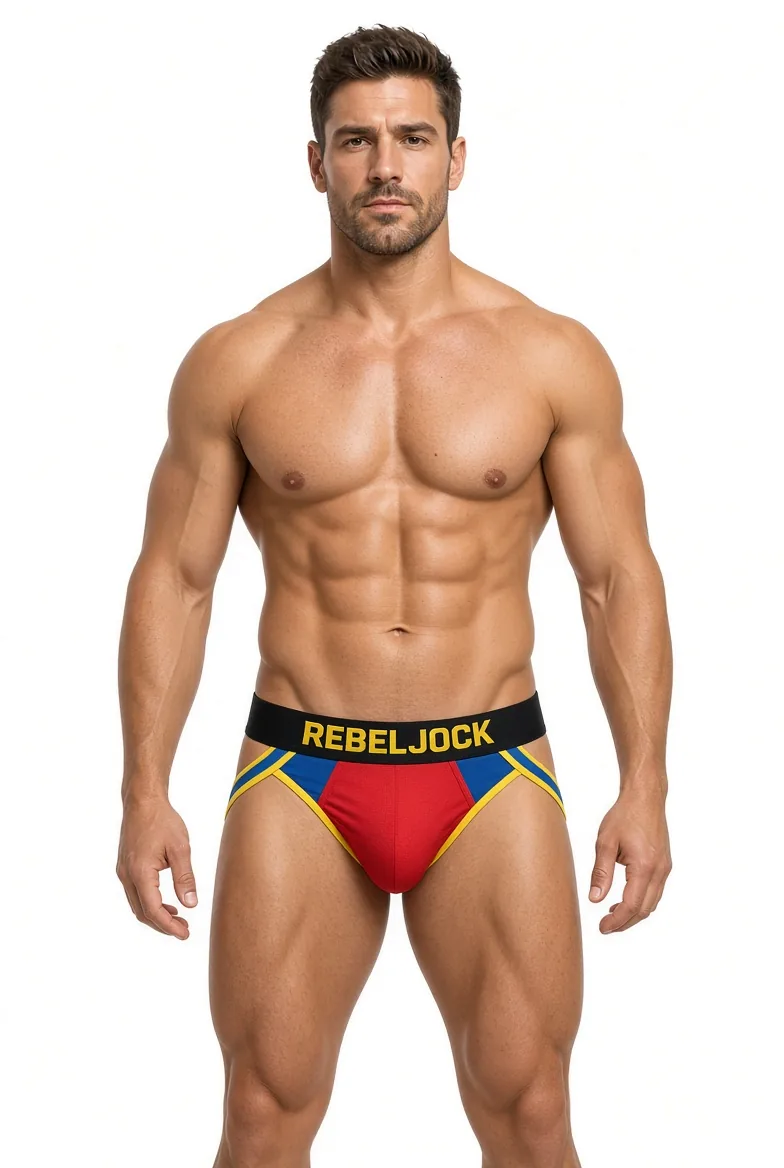 REBELJOCK Crimson Jock, front view